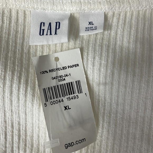 Gap Ribbed Sleeveless Wrap Sweater With Belt - Picture 5 of 6